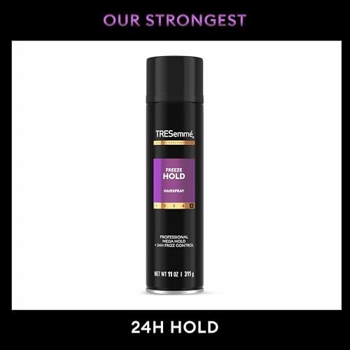 TRESemmé Hairspray Pack of 6 Freeze Hold for 24-Hour Frizz Control and All-Day Humidity Resistance 11 Fl Oz - Image 4
