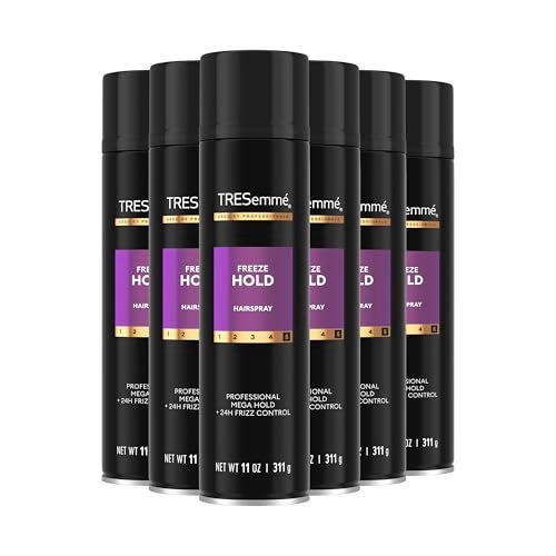 TRESemmé Hairspray Pack of 6 Freeze Hold for 24-Hour Frizz Control and All-Day Humidity Resistance 11 Fl Oz - Image 1