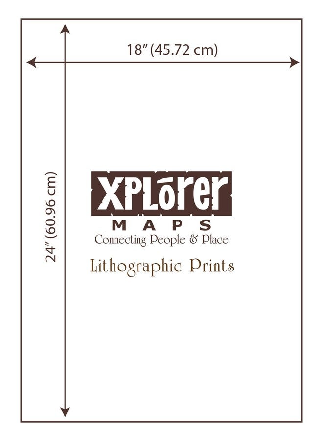 Xplorer Maps Banff National Park Map Poster - 18x24 Vintage-Style Lithographic Print with Soy-Based Inks - Unique Gift for Travelers, Teachers, History Buffs - Made in USA Wall Art - Image 5