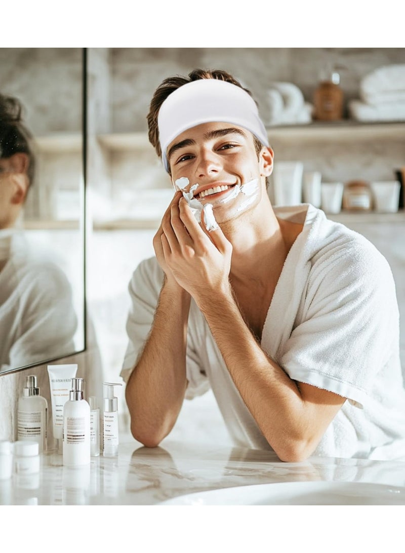 Chabeia Sport Sweatbands for Men and Womem, 4 Pack, Summer Workout Headbands, Sweat Wicking Double-Layer Hairbands for Running - Image 5