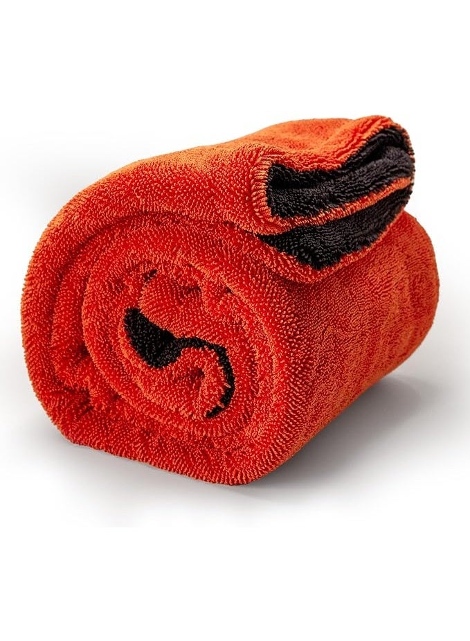Jumbo Car Drying Towel, 90x60cm, 1300GSM Double Twisted Loop Microfiber Cloth for Detailing - Image 3