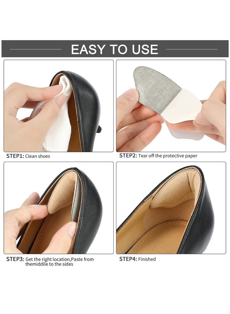 8 Pairs Heel Cushion Pad Shoe Grips Liner Insert for Shoes Too Big, Inserts Liners Loose Shoes, Preventing Slipping, Rubbing, Non-Slip - Image 5