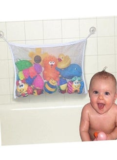 Daytoyz Toy Storage Container for Bathroom Net Storage Bag Child White Take a Bath  - Image 1