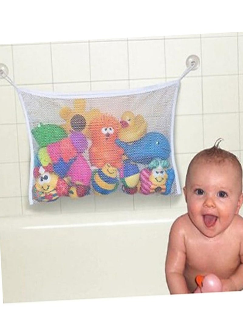 Daytoyz Toy Storage Container for Bathroom Net Storage Bag Child White Take a Bath  - Image 1
