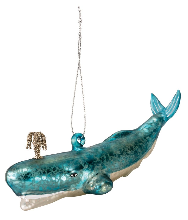 Primitives by Kathy Glass Ornament - Blue Whale