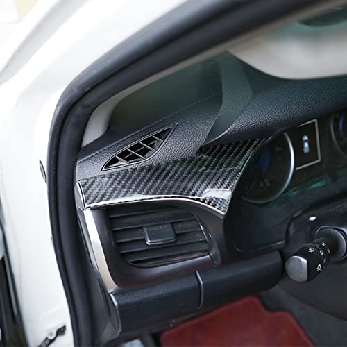 taruisixt Fit for Toyota Hilux 2015-2021 Real Carbon Fiber (Soft) Interior Accessories Central Dashboard Decorative Panel Protective Sticker - Image 3