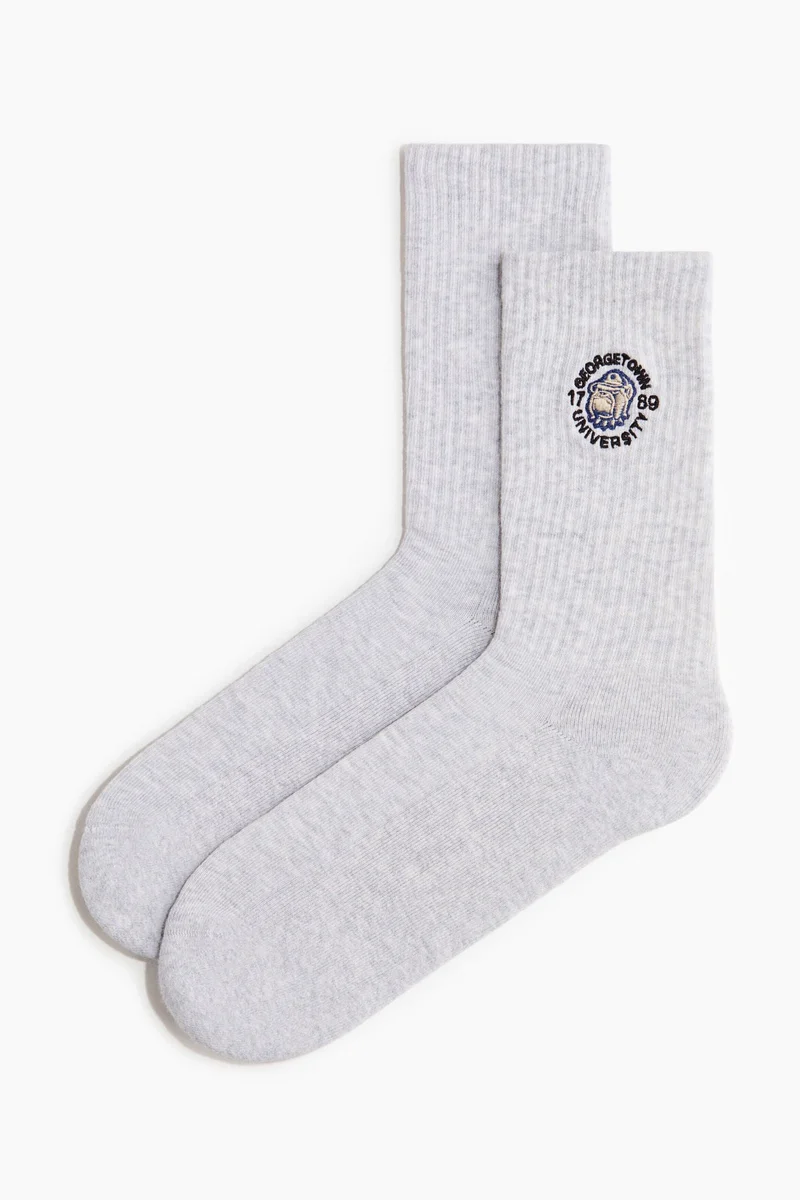 H&m Motif-detail socks