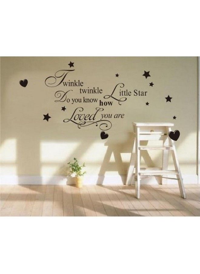 Decalgeek Twinkle Little Star Do You Know How Loved Are Girl'S Or Boy'S Room Kids Baby Nursery Vinyl Wall Decal Lettering Art Letters Decor Quote Design Sticker Saying Decoration  - Image 4