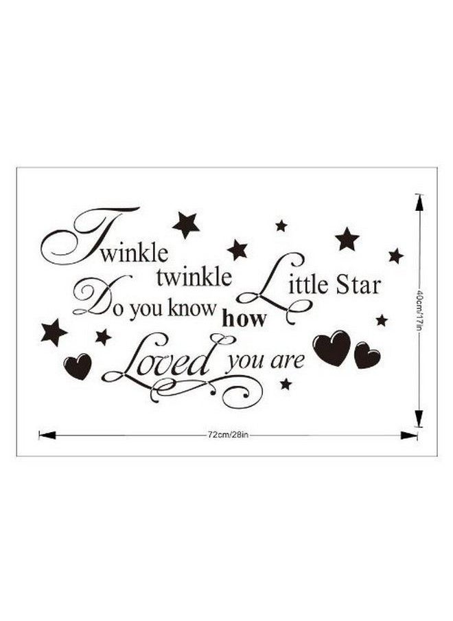 Decalgeek Twinkle Little Star Do You Know How Loved Are Girl'S Or Boy'S Room Kids Baby Nursery Vinyl Wall Decal Lettering Art Letters Decor Quote Design Sticker Saying Decoration  - Image 5