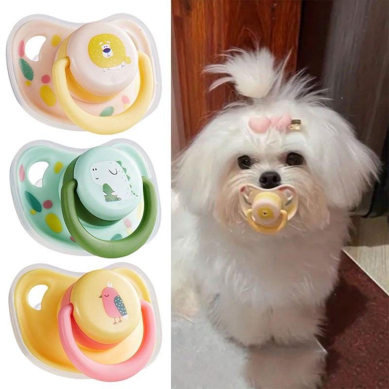 Pet pacifier, day and night dual-use pacifier with dust cover, sleep-friendly pacifier. - Image 3
