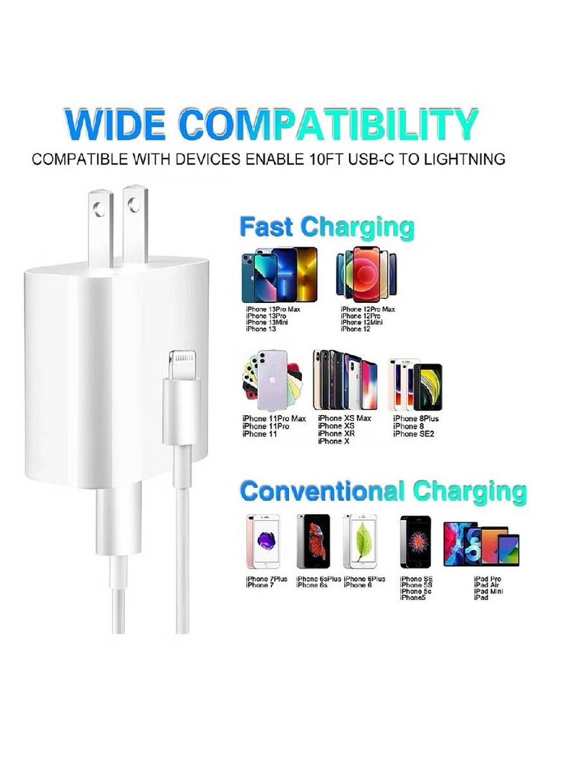 GENNEXT - iPhone 13 Fast Charger【Apple MFi Certified】20W USB C Fast Charger Block PD Wall Plug Charger with 3FT Type C to Lightning Cable for iPhone 13/13 Pro/13 Pro Max/12/12 Pro/11/11 Pro/XS Max/XR/AirPods - Image 1
