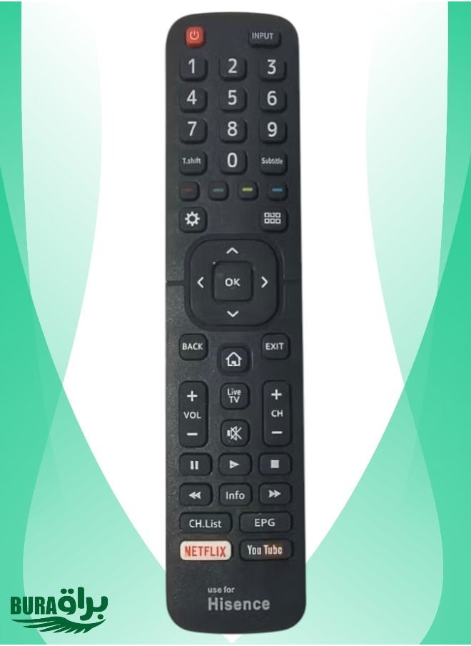 En2Bb27H Remote Control Replace For Hisense Led Smart Tv En2Bb27Hb En2Bb27 H32A5840 H43Ae6030 H32B5600 H39Ae5500 H40B5600