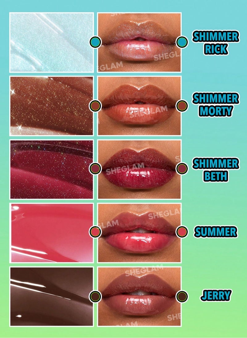 SHEGLAM Rick and Morty family counseling lip gloss Summer - Image 4