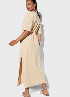 Lee Cooper Side Slit Tie Detail Dress  - Image 2