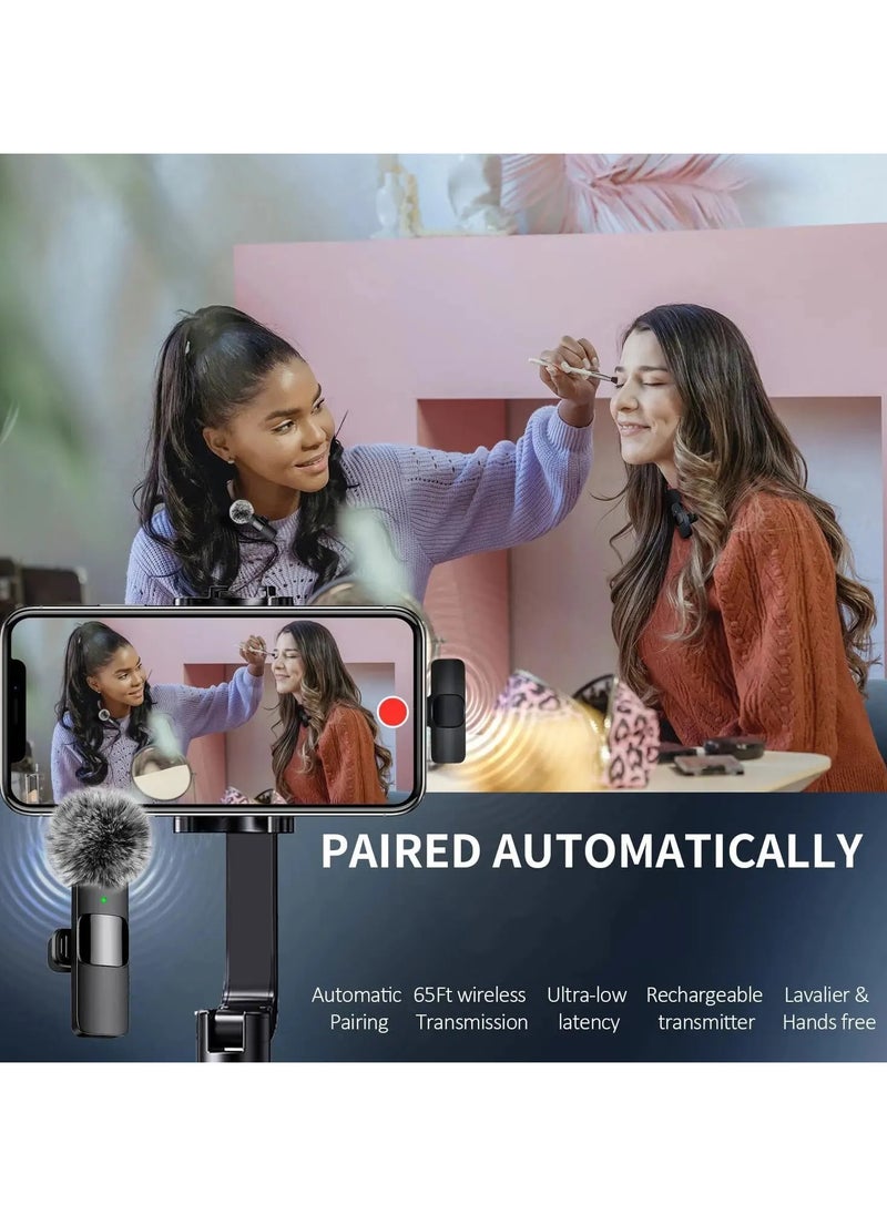 AROAQ - K9 Wireless Collar Microphone K15 One-to-Two Mobile Phone Live Broadcast Outdoor Short Video Recording Noise Reduction - Image 1