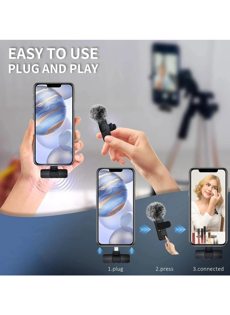 AROAQ - K9 Wireless Collar Microphone K15 One-to-Two Mobile Phone Live Broadcast Outdoor Short Video Recording Noise Reduction - Image 1