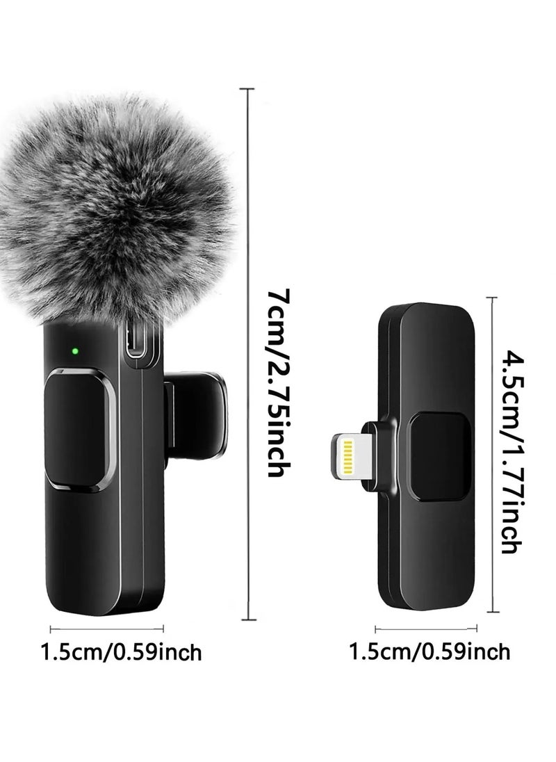 AROAQ - K9 Wireless Collar Microphone K15 One-to-Two Mobile Phone Live Broadcast Outdoor Short Video Recording Noise Reduction - Image 1