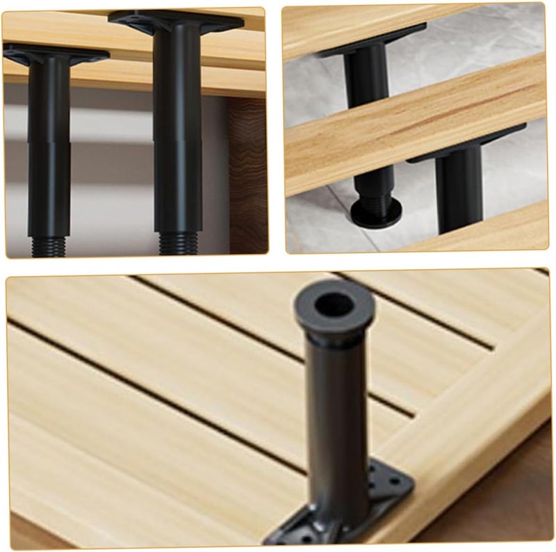 2pcs Adjustable Bed Frame Support Legs Heavy Duty Height Adjustable Furniture Replacement Legs with Design for Enhanced Stability and Durability - Image 2