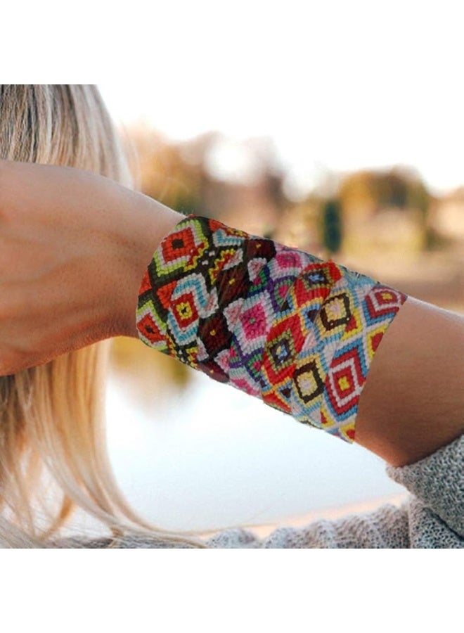 iShyan Woven Friendship Bracelets 20 Pcs Braided Bracelets Handmade Colorful Adjustable String Bracelets,1cm - Image 2