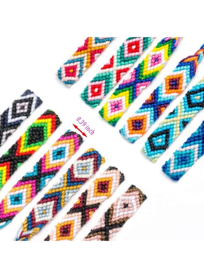 iShyan Woven Friendship Bracelets 20 Pcs Braided Bracelets Handmade Colorful Adjustable String Bracelets,1cm - Image 5