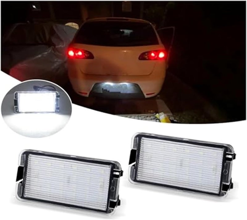 Vuzmode 2Pcs White License Plate Lights for Seat Models - Image 2