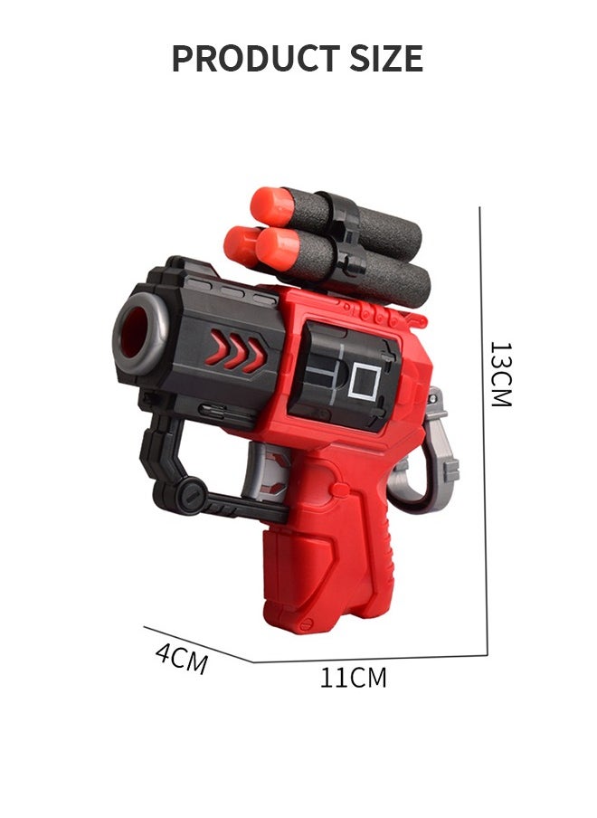 GROIC - Soft Bullet Gun Game Set, Foam Blaster Gun Toy, Shooting Game With Soft Bullet And Wooden Man, Toy Gun Set Manual Loading Shooting Gun - Image 1