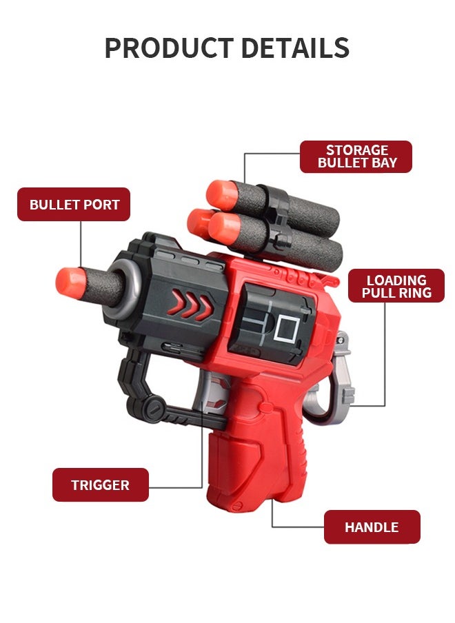 GROIC - Soft Bullet Gun Game Set, Foam Blaster Gun Toy, Shooting Game With Soft Bullet And Wooden Man, Toy Gun Set Manual Loading Shooting Gun - Image 1