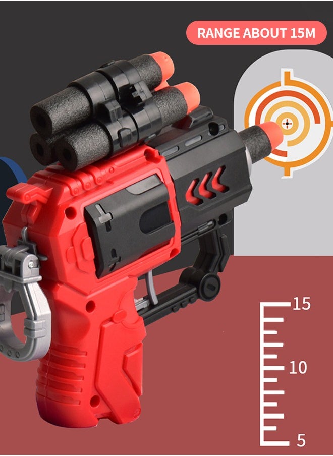 GROIC - Soft Bullet Gun Game Set, Foam Blaster Gun Toy, Shooting Game With Soft Bullet And Wooden Man, Toy Gun Set Manual Loading Shooting Gun - Image 1