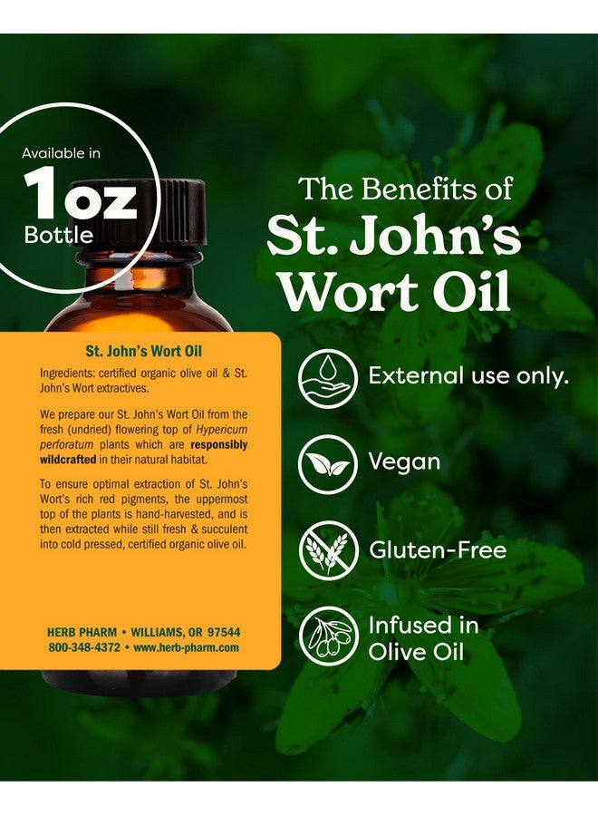 Herb Pharm St. John's Wort Topical Oil - 1 Ounce - Image 2