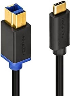 keendex Keendex kx 2538 usb 3.0 printer cable compatible with computer,printer, external hard drive, 2 meters- black 