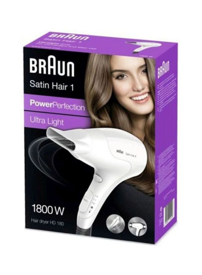 براون مجفف الشعر ساتين هير HD180 1 باور بيرفيكشن - Image 4