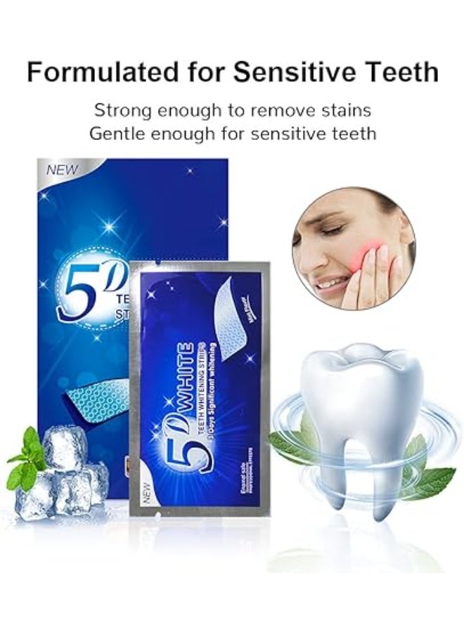 5دي شرائط تبييض الاسنان 5D شرائط بيضاء 10 قطعه - Image 2