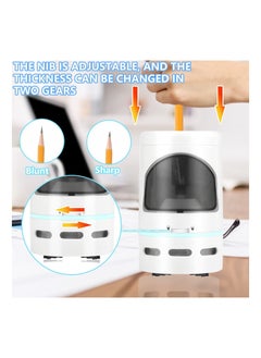 Y&D Electric Pencil Sharpener, Auto-Stop and with Vacuum Cleaner for 6-8mm Pencils, Children Students Used in School Classroom Offices  - Image 4
