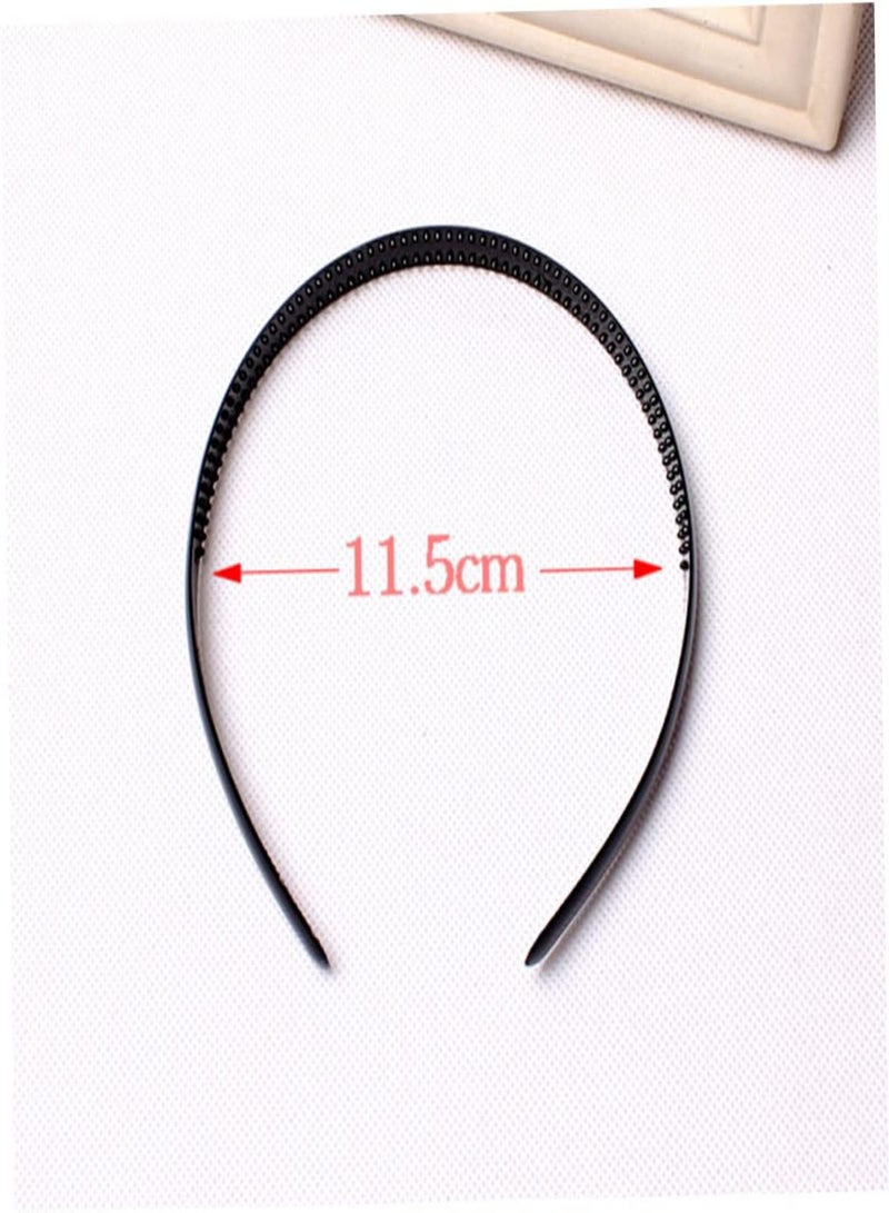 GGOOT Plastic Headband DIY Hair Band Hair Hoop with Teeth for Men and Women, Women Headband, Plastic Hairhoop, Black  - Image 3