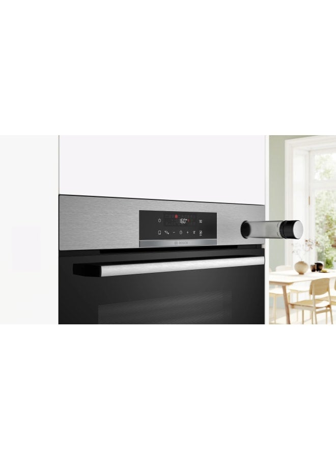BOSCH Series 4 Built-in oven with added steam function 60 x 60 cm Stainless steel HRG532ES3 HRG532ES3 Stainless steel - Image 5