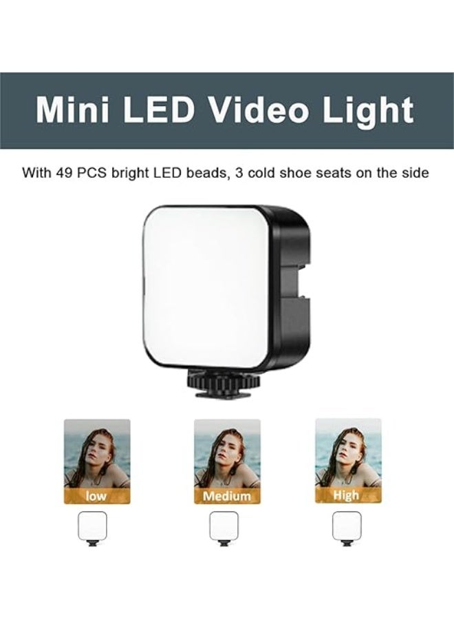 All-in-One Video Recording Kit – Phone Holder with LED Light, Tripod Stand, Microphone, and Clip Mount for Mobile Content Creation - Image 2