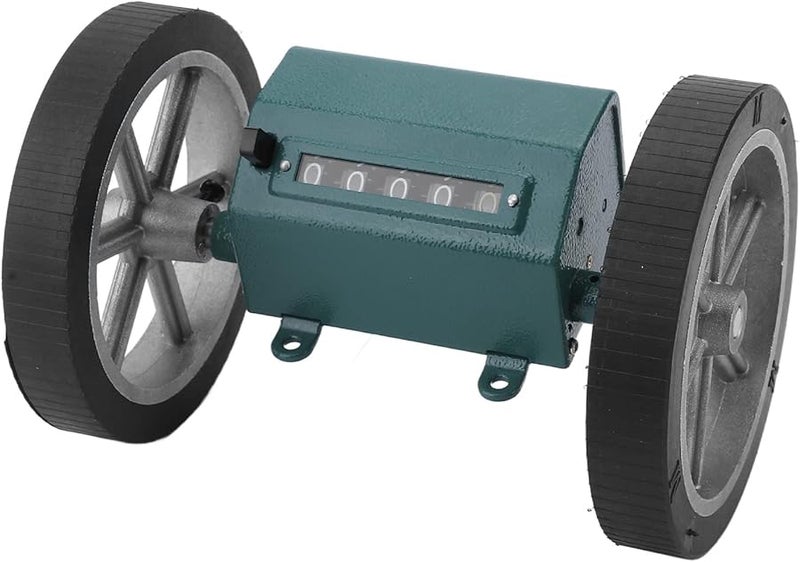 Green 5 Digit Mechanical Length Counter Roller Type Meter For Textile Printing Leather Yarn Measuring - Image 2