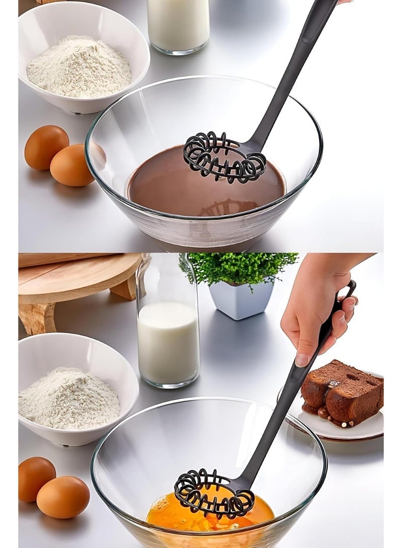 zoba Two heat-resistant spiral egg and béchamel whisks - creates a light, fluffy foam for making cream, and for layering sauces and gravies in bowls. The new generation of egg whisks and cookers, suitable for use in granite and Teflon cookware. - Image 5