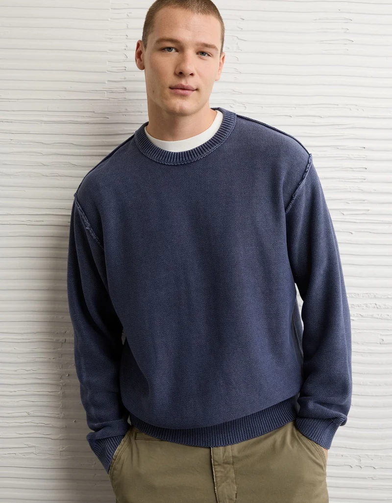 AE Washed Reverse Sweater