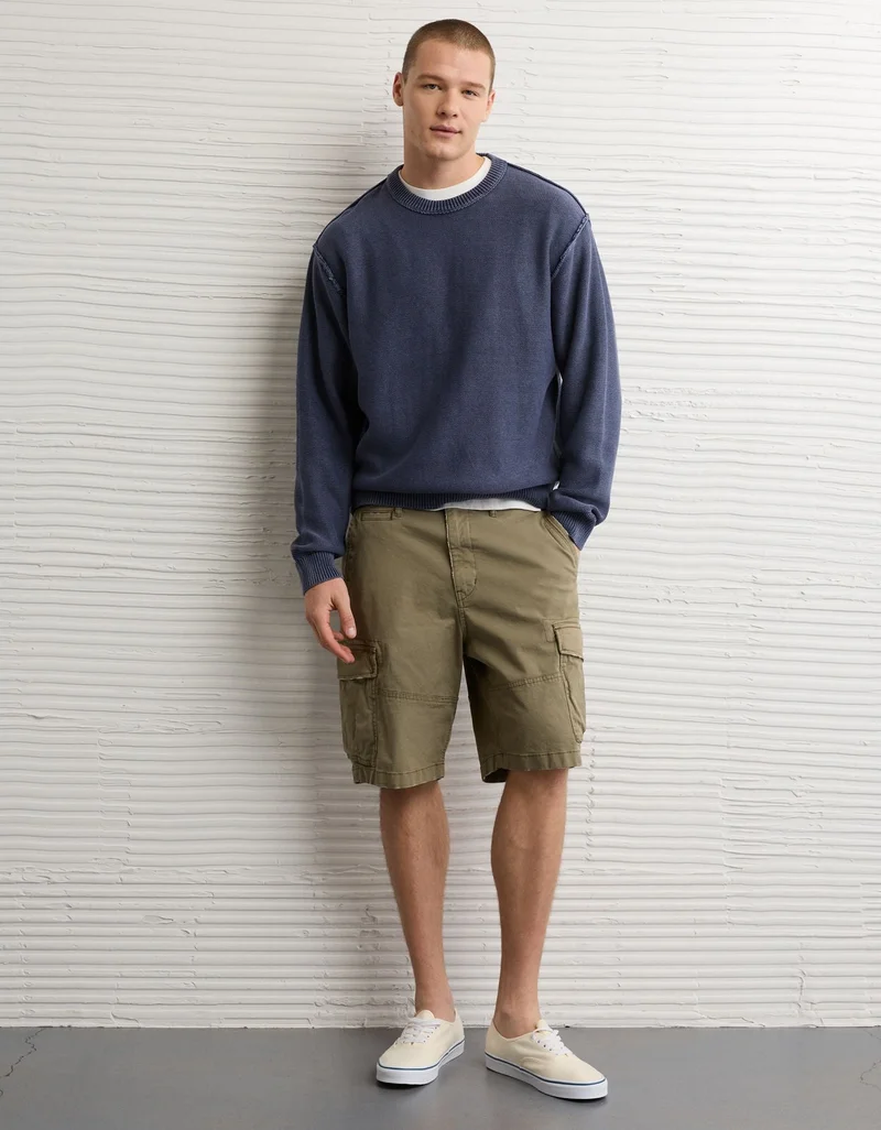 American Eagle  AE Washed Reverse Sweater for Men | Best Price UAE