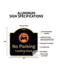 SignMission Designer Series Sign - Please, Do Not Block Driveway Or Gate Access, Thank You | Black & Gold 18" X 18" Heavy-Gauge Aluminum Architectural Sign | Protect Your Business | Made In The Usa  - Image 2