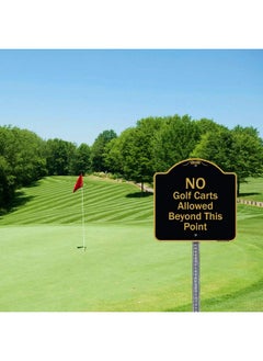 SignMission Designer Series Sign - Please, Do Not Block Driveway Or Gate Access, Thank You | Black & Gold 18" X 18" Heavy-Gauge Aluminum Architectural Sign | Protect Your Business | Made In The Usa  - Image 3