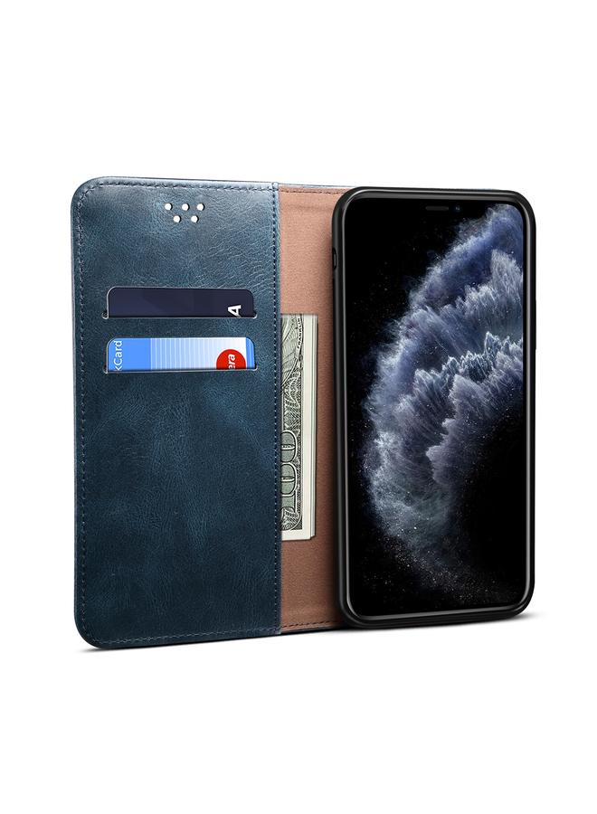 زبون جراب لهاتف iPhone 11 Pro مصنوع من الجلد بتصميم بسيط من الشمع بتصميم حصان مجنون مع فتحات للبطاقات ومحفظة - Image 5