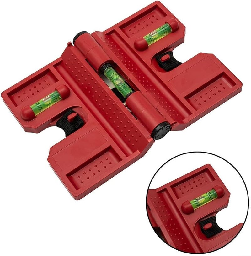 Adjustable Post Level Tool with Elastic Band for Fence and Pipe Horizontal Vertical Alignment - Image 3