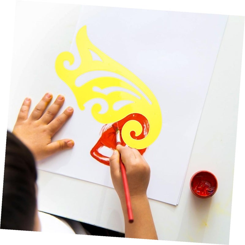 4Pcs Plastic Geometric Drawing Templates Stencils Set With Architectural And Oval Shapes For Technical Drafting - Image 5