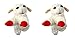 Multipet International Lambchop Plush Squeak Toy Mini for Pets 6Inch 2Pack - Image 3