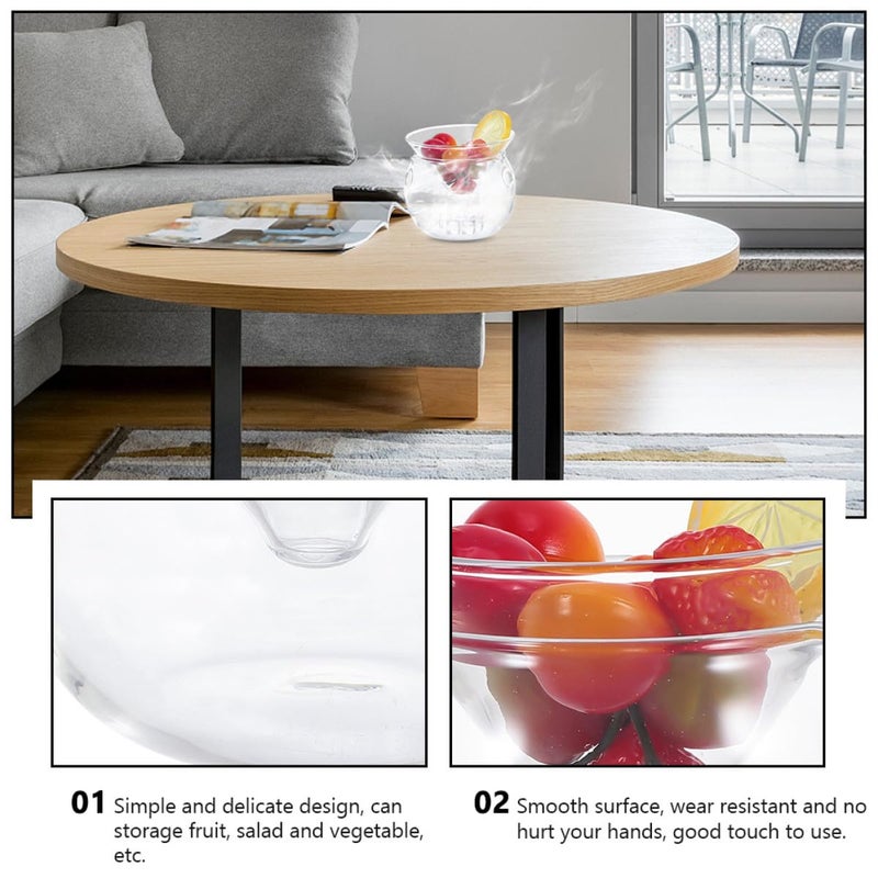 280ml Glass Salad Bowl Food Storage Container for Fruits Vegetables Molecular Cuisine - Image 4