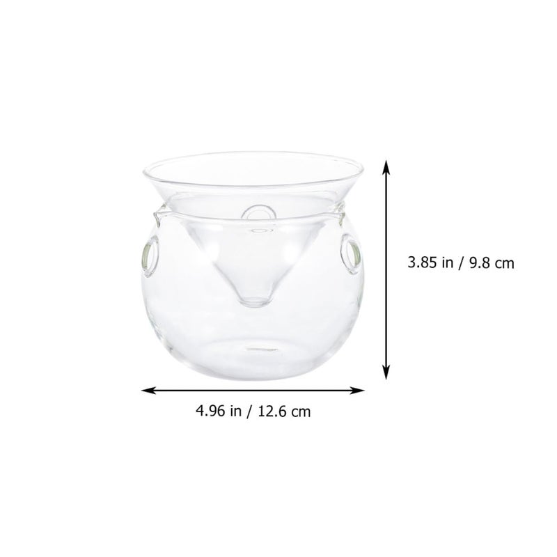 280ml Glass Salad Bowl Food Storage Container for Fruits Vegetables Molecular Cuisine - Image 3
