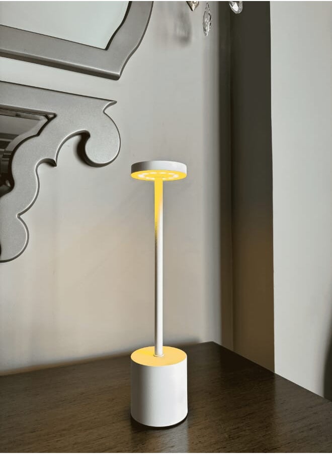Evren Rechargeable Cordless Touch control Elegant Stem Table Lamp  - Image 2