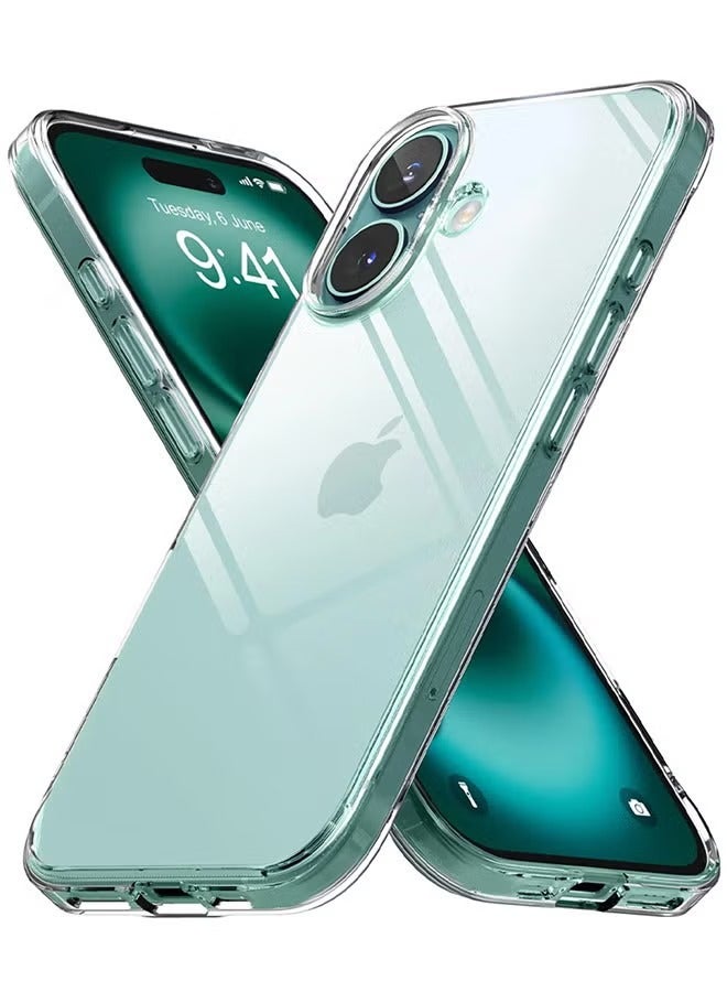 DUSALA iPhone 16 Cover 6.1 inch Crytsal Clear TPU Anti Scratch Slim Thin iPhone 16 Case Shockproof Protective Case for iPhone 16 - Image 1